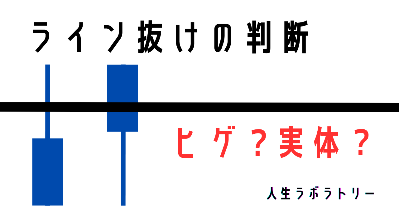 FX】ヒゲor実体？レジサポラインの抜けの判断はどっちでするの？ - 人生ラボラトリー